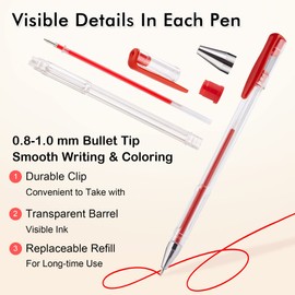 Shuttle Art 120 Unique Colors (No Duplicates) Gel Pens Gel Pen Set for Adult Coloring Books Art Markers