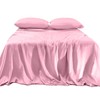 Elegant Comfort Luxurious 4-Piece Silky Satin Sheet Set, Skin and