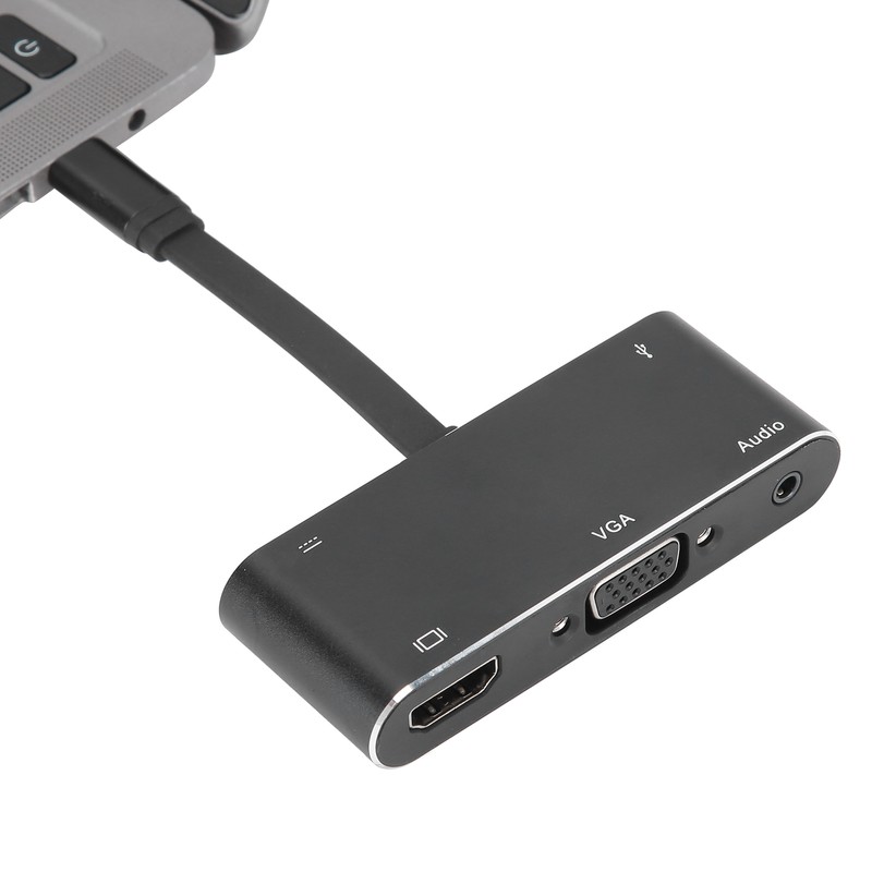 Type C to HDMI VGA Converter Audio Cable Aluminium Alloy