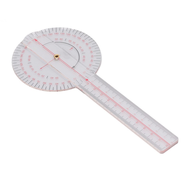 Orthopaedic Use Goniometer 360° Physical Therapy Angle Protractor Ruler for