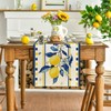 Kabwea Lemon Summer Table Runner, Tablecloth, Summer Decor Indoors, Table
