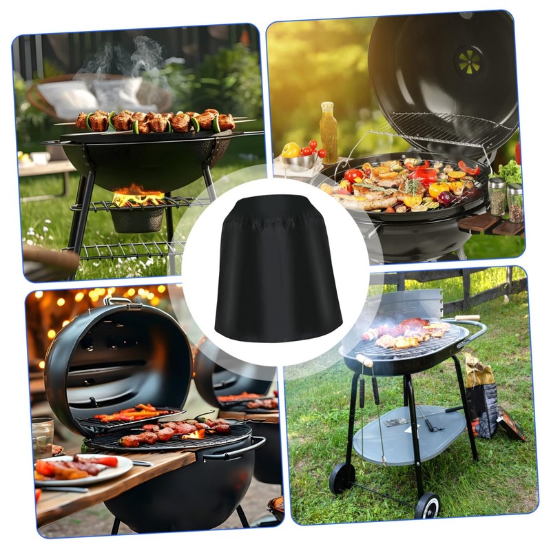 Outanaya BBQ Grill Cover Dustproof Outdoor Protector for Round Charcoal