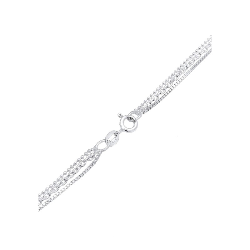 Elli Women's Layer Look Basic Trend Blogger Necklace in 925