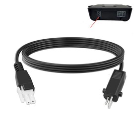 Adjustable Bed Base Input Power Cord for Ttempur-Pedic Ergo Extend Sven & Son NL400FTXL Bliss Platinum Sealy Ease and Serta New Generation Electric Bed Power Cord Cable Prong Replacement Part