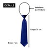 DonDon® Children’s Boy’s Tie, Silk Look, Shiny, Elasticated -