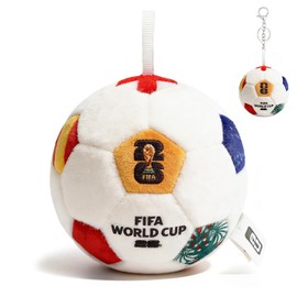 MESUCA FIFA World Cup 2026 Soccer Ball Plush Toy, 4.72" Mini Soccer Ball for Bag Charms, Kids Gift, World Cup 2026 Merchandise Fan Accessory