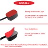 MKBKLLJY 2pcs Red Paste Type Switch Car Rocker Switch On/Off