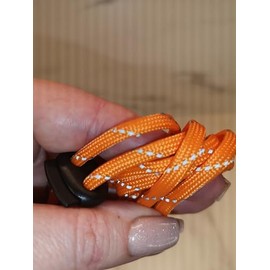 4mm Reflective Paracord Rope, 7 Strand, for Camping, Hiking, Bushcraft, Outdoors, Strong rope (Orange, 5 meters)