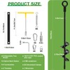 6 Pack Heavy Duty Tree Support Stakes Kit for Leaning