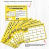 Pack of 10 Football Team Scratch Cards - Large A5
