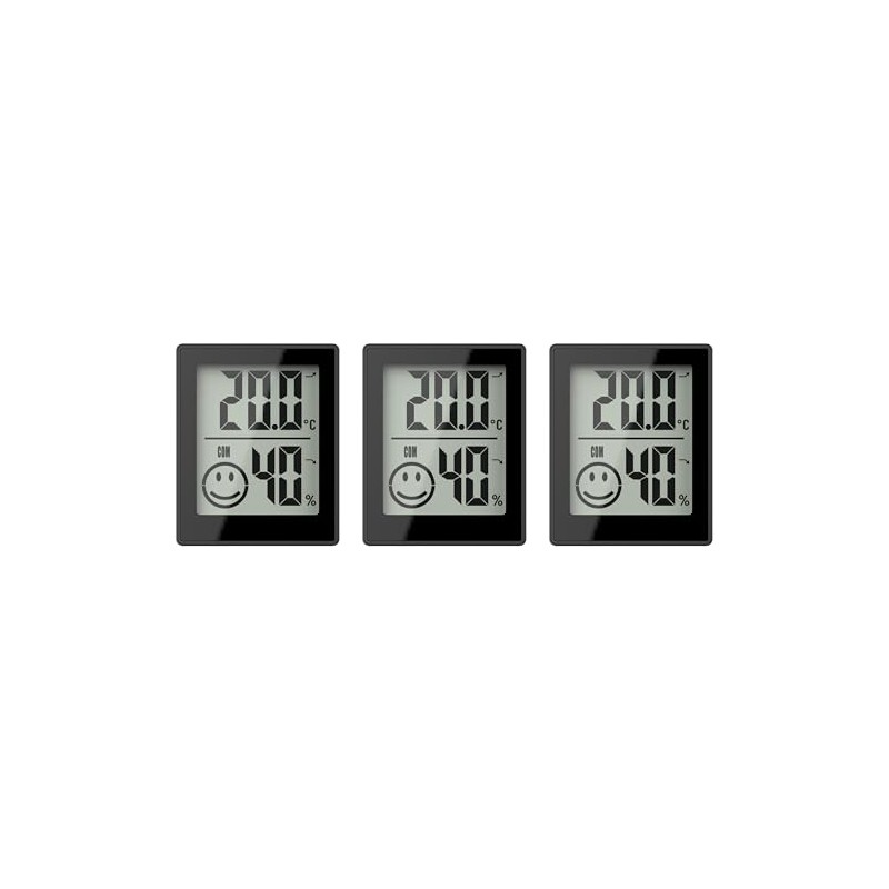 Room Climate Station, Set of 3, Temperature and Humidity Display,