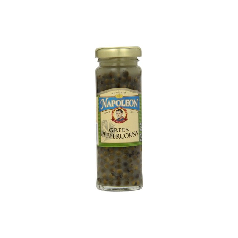 Napoleon Green Peppercorns, 3.5-Ounce Jars (Pack of 12)