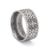 SMANXEY Exorcist Saint Benedict Vintage Titanium Steel Ring, Christian Protection