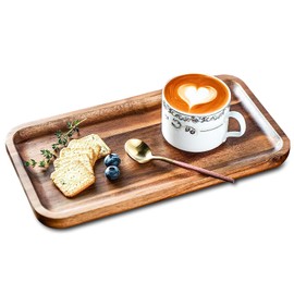 Wooden Plate Set (11.8 inches (30 cm)), Rectangular Wooden Plate, Obon Dish, Home Decoration, Food, Vegetables, Fruits, Grilled Meat, BBQ Plate