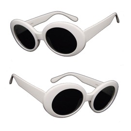 VeryHobby BOLD Retro Oval MOD Thick Frame Clout Goggles Round Lens Sunglasses