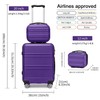 Kono Carry On Luggage Set Airline Approved Lightweight PC+ABS Carry