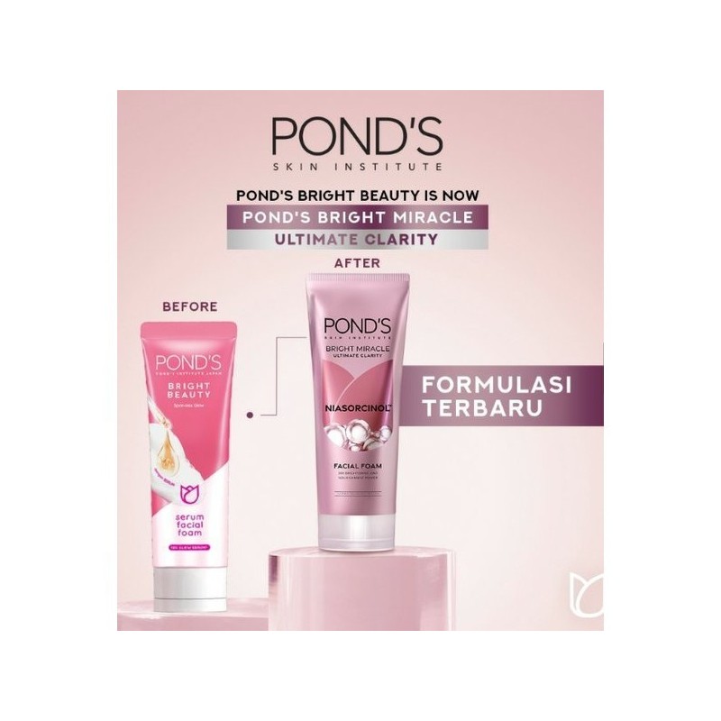 Pond's Bright Beauty Miracle Clarity Glow Facial Foam 50g /100g