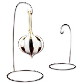 12.25" Wire Ornament Stand (Chrome)