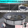 SIHAIAN 14 Ft Pool Cover, with Automatic Drain Round Pool