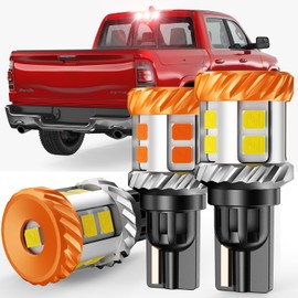 GloDrv [2025 Upgrade] 921 912 Led Bulb Cargo Light Fit for Ram 1500/1500 Classic 2500/3500 6500k 360°Cool White Light T15 W16W Reverse Lights Replacement Plug and Play, Pack of 3
