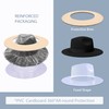 SAJUZEN Womens & Mens Fedora Hats, Wide Brim Fedora Hats