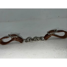Tough 1 New Tough 1 Brown Leather Flat Curb Chain #52-4014 R-511