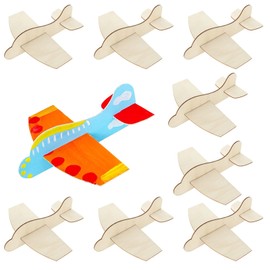 CertBuy 20 Pack DIY Model Wooden Airplane Nature Wood Plane Balsa Wood Planes Handicraft Plane for Birthday Carnival Party