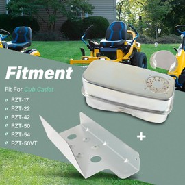 751-0616B 951-0616B Exhaust Muffler Twin Inlet & 703-05441A Muffler Mounting Bracket Fit for Cub Cadet RZT-17, RZT-22, RZT-42, RZT-50, RZT-50VT, RZT-54