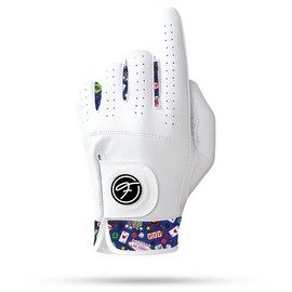 Fore Show Premium Golf Glove – 100% AAA Cabretta Leather Golf Gloves for Men & Women - Left & Right Handed Golfers - Cool Golfer Accessory Gift:_Vegas_Left Hand (For Right Handed Golfers)_Medium/Large