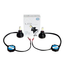 Octane Lighting H1 SMD COB LED Canbus Headlight/Fog Light Bulb 6000K 4000 Lumens 40W G5 Pair