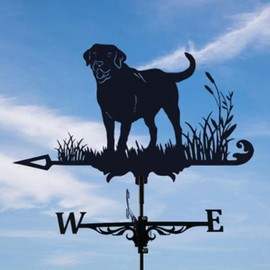 DcnrInsr 1Set Weathervane Silhouette Garden Decorative Wind Direction Indicator Black for Outdoor Yard Farm