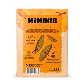 Wet Noses Moments Non-GMO Pumpkin Biscotti Crunchy Dog Treats - 14oz | No Corn, Wheat, Soy or Peas, Made with 7 Simple Ingredients