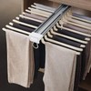 MYOYAY Pull Out Trousers Rack 22 Arms Steel Pull Out