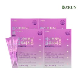 Healthy Promise Barun Barun Low-Molecular White Collagen Glutathione 120 Packets (4-Month Supply) / Elastin / 건강한약속바른 바른 저분자 화이트 콜라겐 글루타치온 120포(4개월분)  엘라스틴