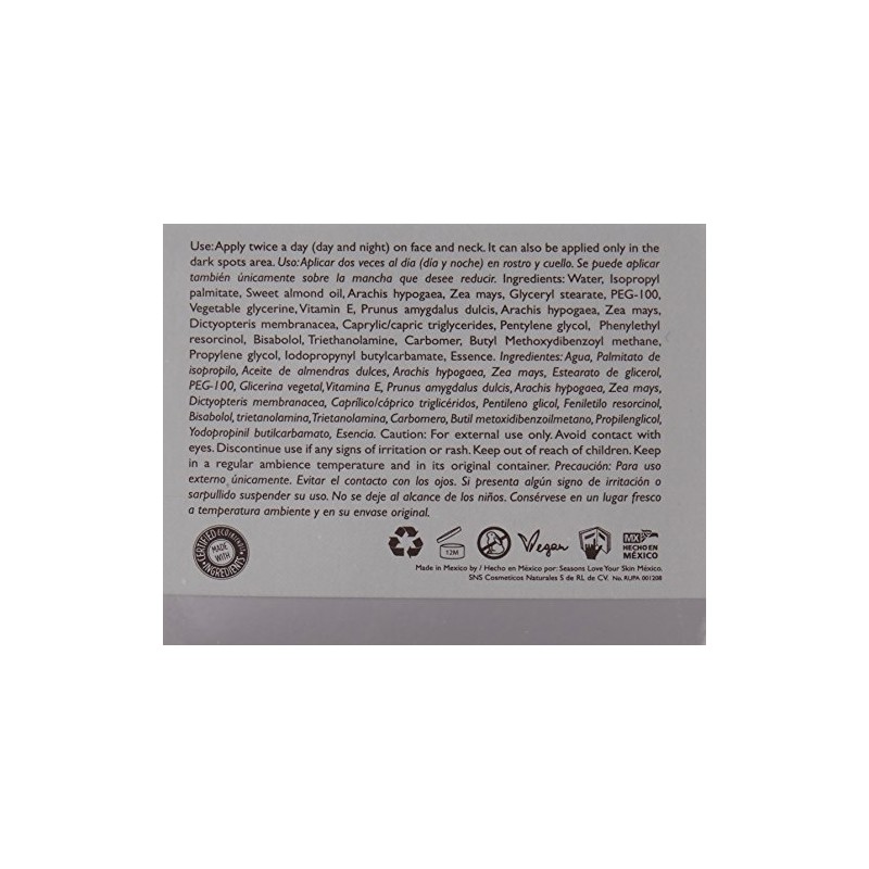 Seasons Love Your Skin Crema Aclaradora Pino + Algas Marinas