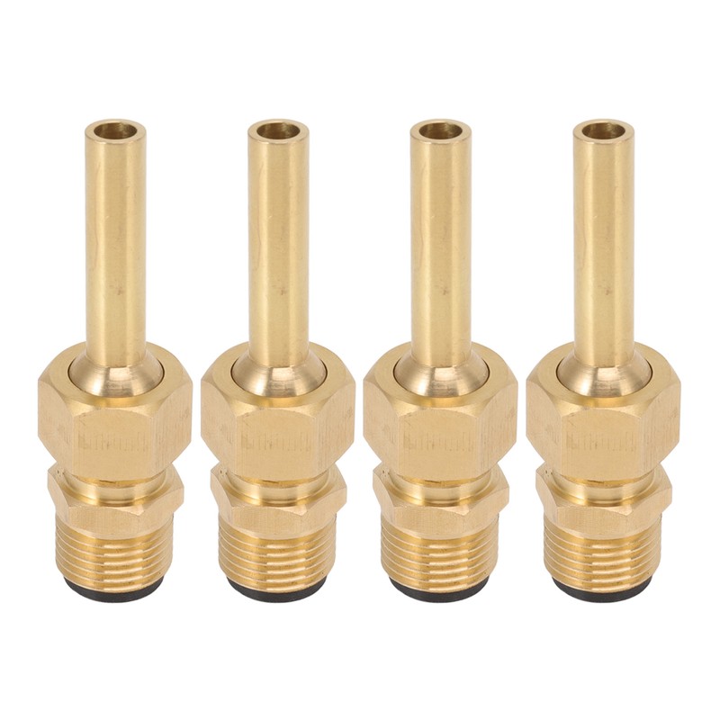 4 PCS Water Fountain Nozzles Pure Copper Large Hexagonal Direct
