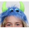 Blue & Green Furry Monster Headband