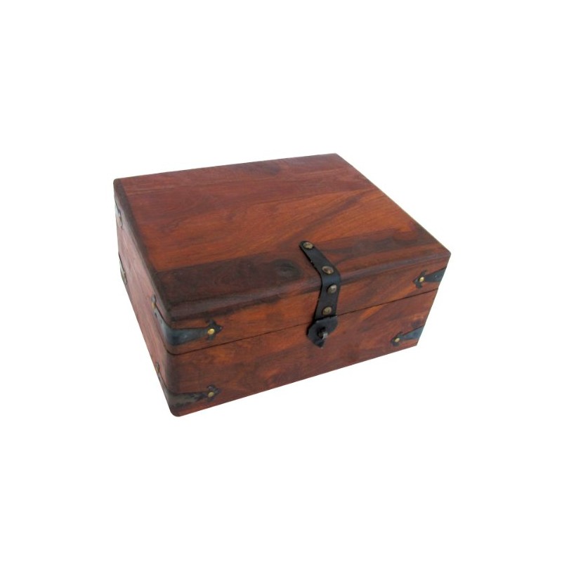 Supportiback Treasure Gurus Antique Style Wood Writing Travel Document Case