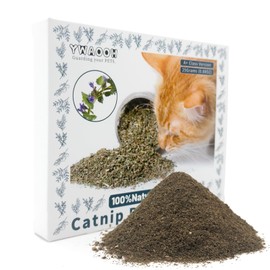 YWAOOH Premium Catnip for Cats & Kittens – Cold-Processed, High Potency Nepetalactone, 100% Pure Organic Leaf-Only Catnip for Toys, Scratchers, Refills, Stimulates Play & Protects Furniture - 25g