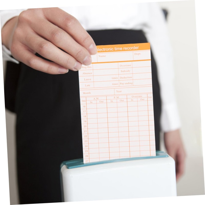 Operitacx Sheets for Office 100 Sheets English Edition Employee Time