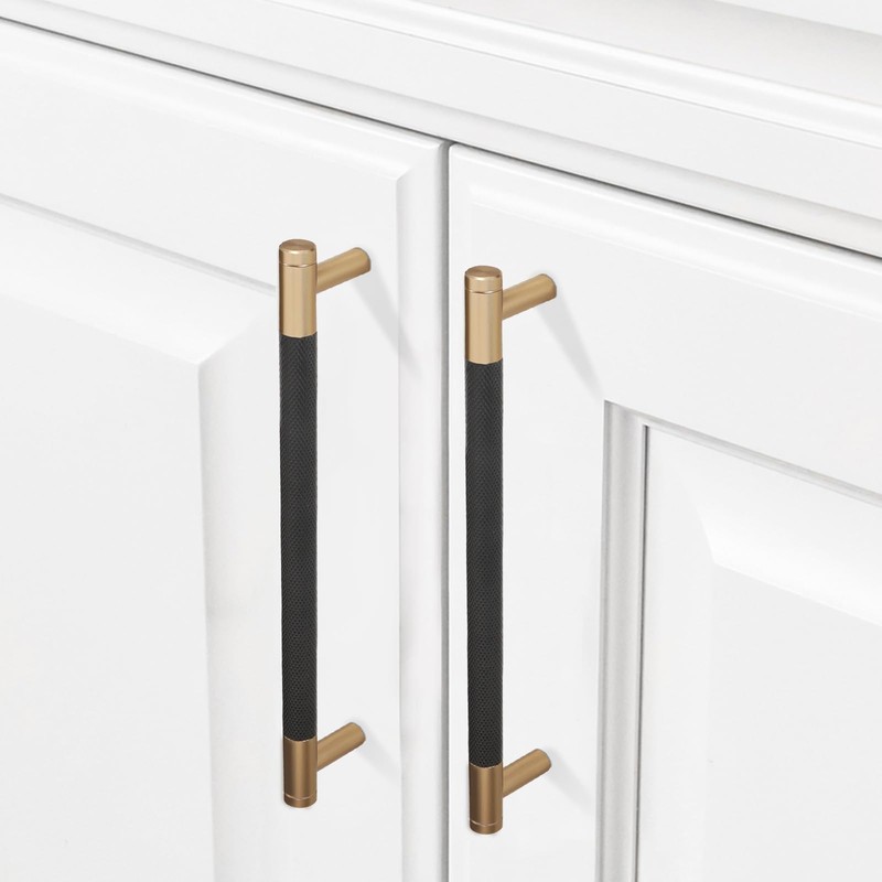 COTYKILEY 10 Pack 7 Inch(177mm) Matte Black and Champagne Bronze