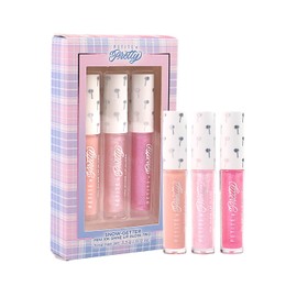 Petite 'N Pretty Snow Getter Lip Gloss Set – Mini 10K Shine Trio for Kids, Tweens & Teens – Non-Toxic, High-Gloss Sparkly Makeup – Gift-Ready Clean Beauty Set