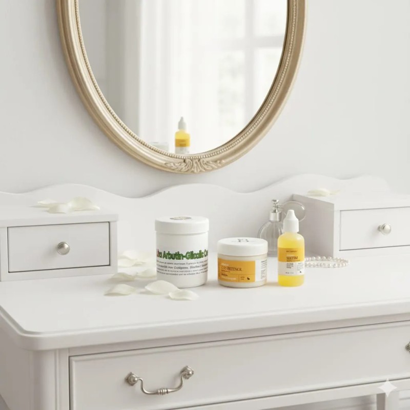 Kit Antimanchas: Arbutina 5% Crema, Retinol Y Vitamina C