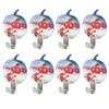 8Pcs Apple Shape PunchFree Hook WallMounted Sticking Hook Kitchen Bathroom