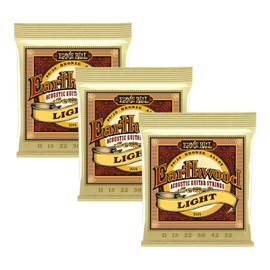 Ernie Ball, Earthwood 80/20 Bronze Light Acoustic Strings (2004x3)
