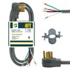 EP - Cable secador de 4 clavijas, 1.2 m 10/4