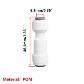 Ctyjia 1 x 1/4 inch check valve, push fit, straight, quick connection, disposable check valve for filter à osmosis inverse