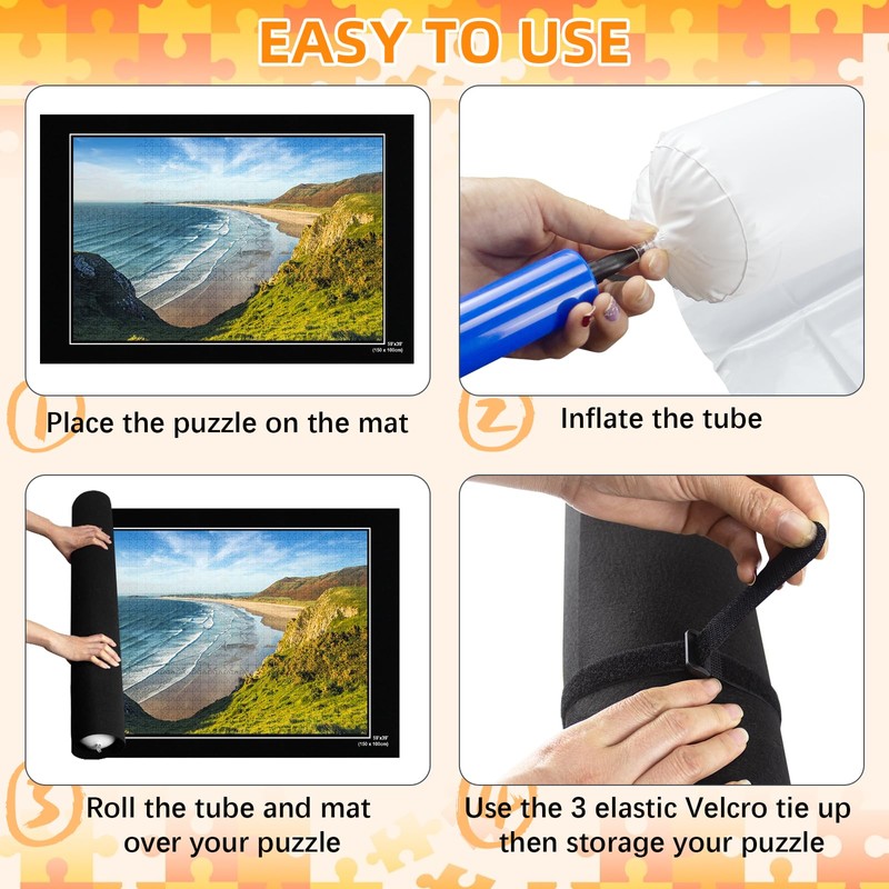 MOZOOSON Puzzle Mat, Jigsaw Puzzle Mat 2000 1500 1000 Pieces