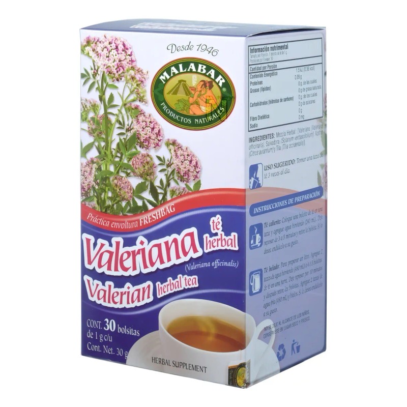 Té De Valeriana 30 Bolsitas Greenside Malabar
