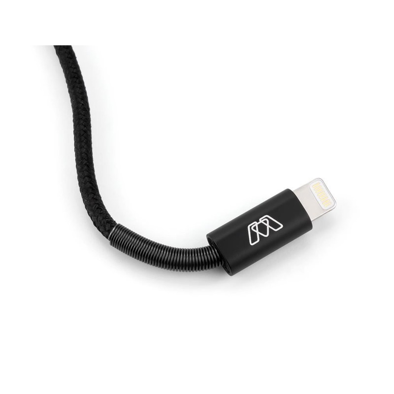 MOS Spring Lightning Cable Aluminum Heads, Spring Relief, Cotton Jacket,